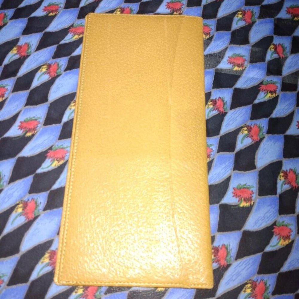 ❤️Vtg SMYTHSON of Bond Street England  Pebbled Leather Passport Travel Wallet